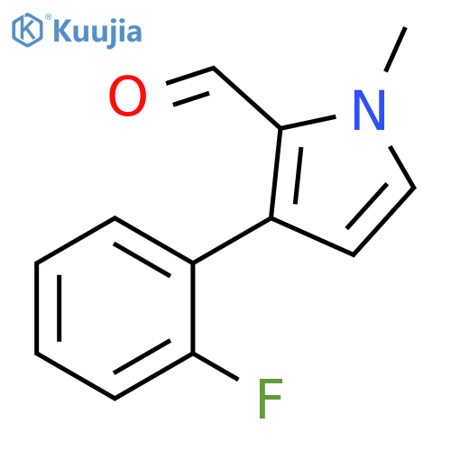 3-(2-fluorophenyl)-1-methyl-1H-pyrrole-2-carbaldehyde structure