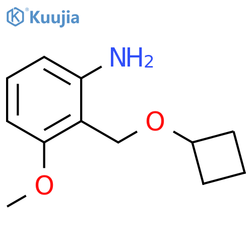 2-(cyclobutoxymethyl)-3-methoxyaniline structure
