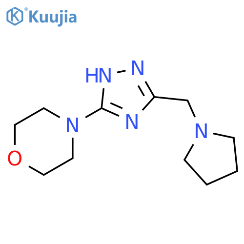 4-{5-(pyrrolidin-1-yl)methyl-1H-1,2,4-triazol-3-yl}morpholine structure