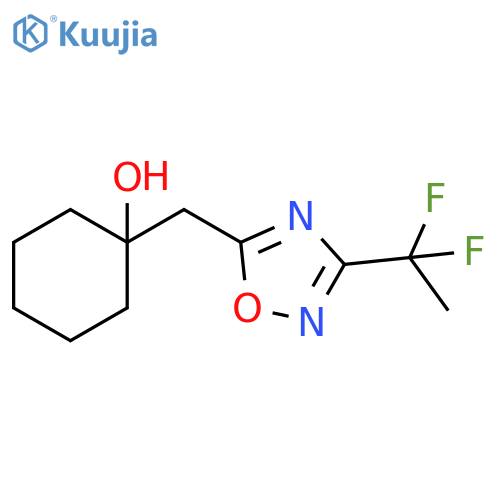 1-{3-(1,1-difluoroethyl)-1,2,4-oxadiazol-5-ylmethyl}cyclohexan-1-ol structure