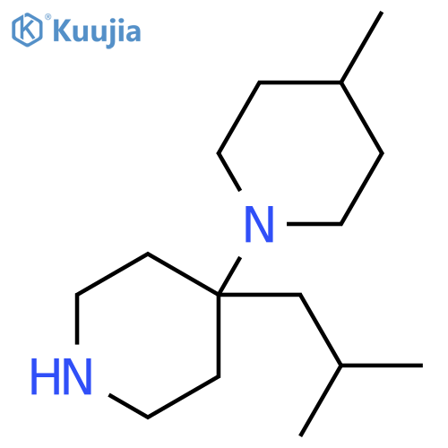 4-(4-methylpiperidin-1-yl)-4-(2-methylpropyl)piperidine structure