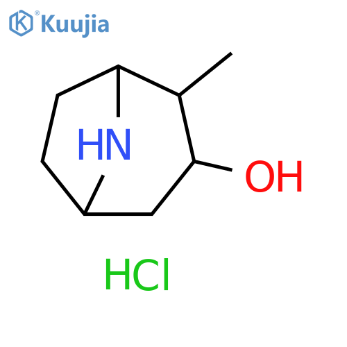 2-methyl-8-azabicyclo3.2.1octan-3-ol hydrochloride structure