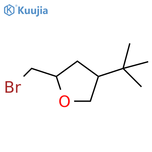 2-(bromomethyl)-4-tert-butyloxolane structure