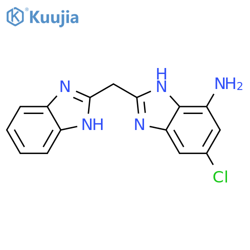 2-(1H-Benzimidazol-2-ylmethyl)-6-chloro-1H-benzimidazol-4-amine structure