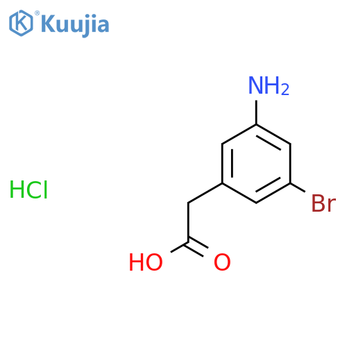 2-(3-Amino-5-bromophenyl)acetic acid hydrochloride structure