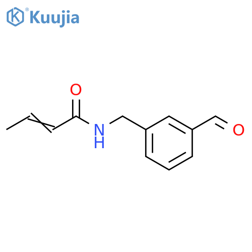N-(3-formylphenyl)methylbut-2-enamide structure