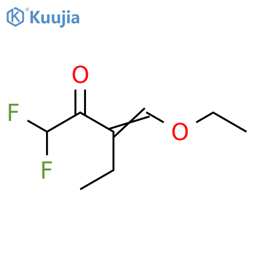 (3E)-3-(ethoxymethylidene)-1,1-difluoropentan-2-one structure