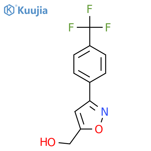 (3-(4-(Trifluoromethyl)phenyl)isoxazol-5-yl)methanol structure