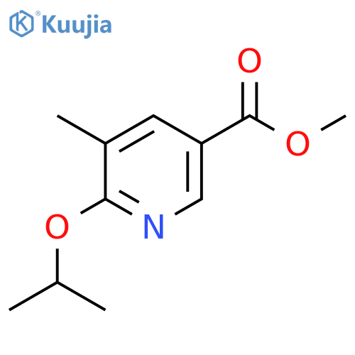 Methyl 6-isopropoxy-5-methylnicotinate structure