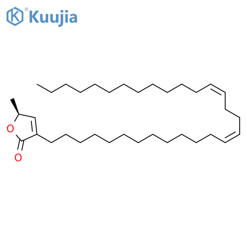 2(5H)-Furanone, 5-methyl-3-(13Z,17Z)-13,17-triacontadienyl-, (5S)- structure