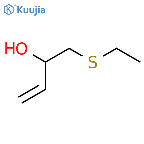 1-(ethylsulfanyl)but-3-en-2-ol structure