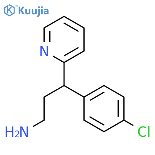2-Pyridinepropanamine, g-(4-chlorophenyl)- structure