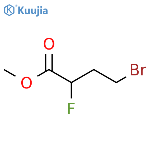 Butanoic acid, 4-bromo-2-fluoro-, methyl ester structure