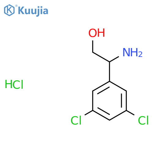 2-Amino-2-(3,5-dichlorophenyl)ethanol hydrochloride structure