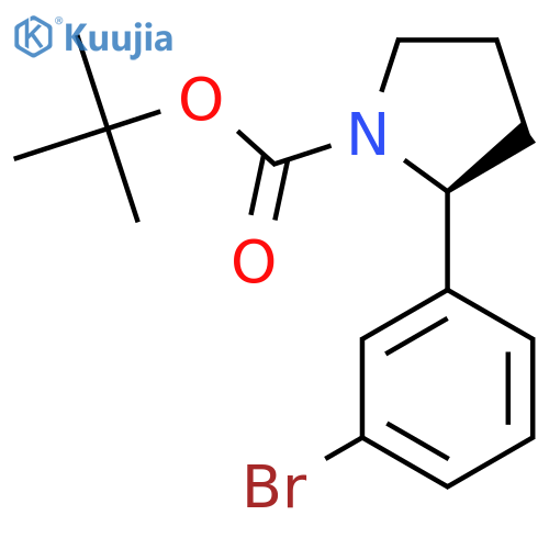 (S)-Tert-Butyl 2-(3-bromophenyl)pyrrolidine-1-carboxylate structure