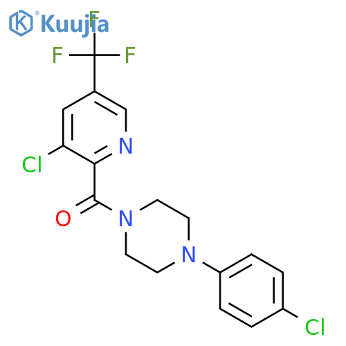 Methanone, [4-(4-chlorophenyl)-1-piperazinyl][3-chloro-5-(trifluoromethyl)-2-pyridinyl]- structure