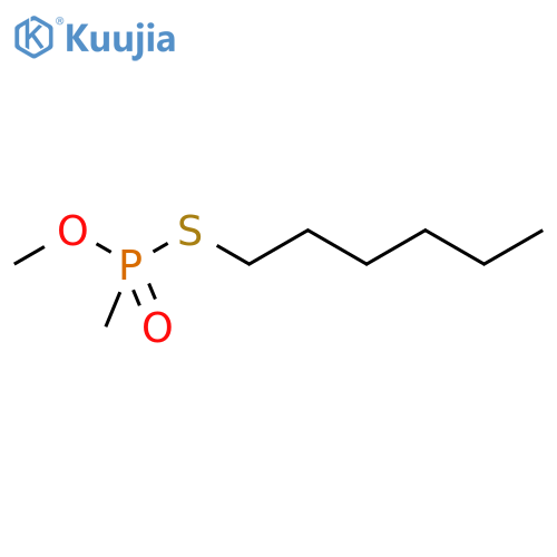 S-hexyl O-methyl methylphosphonothioate structure