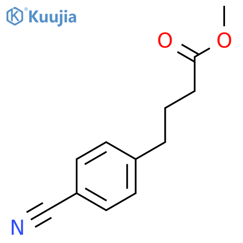 4-(4-cyanophenyl)butanoic acid methyl ester structure