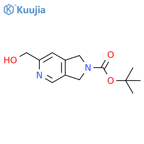 tert-butyl 6-(hydroxymethyl)-1,3-dihydropyrrolo[3,4-c]pyridine-2-carboxylate structure