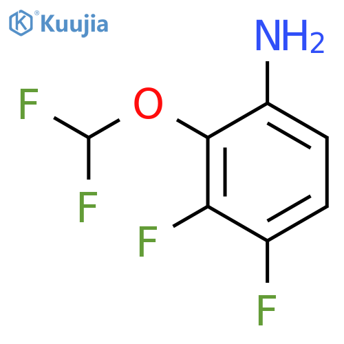 Benzenamine, 2-(difluoromethoxy)-3,4-difluoro- structure