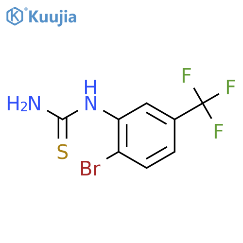 1-(2-bromo-5-trifluoromethylphenyl)-2-thiourea structure