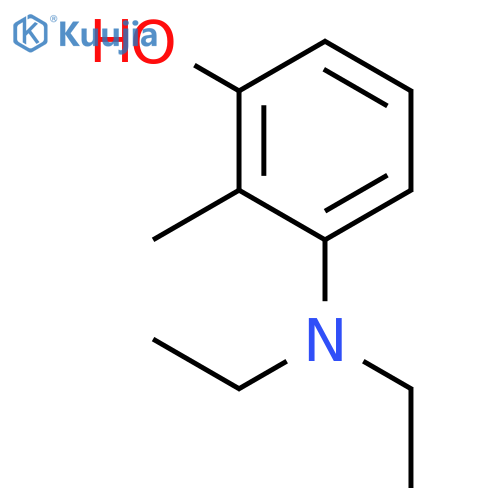 Phenol, 3-(diethylamino)-2-methyl- structure