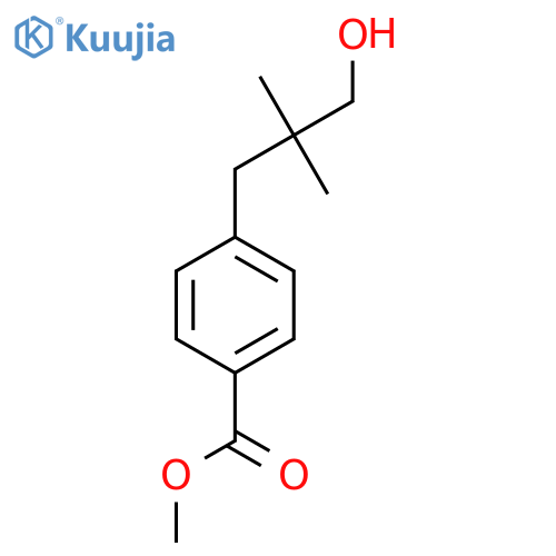 methyl 4-(3-hydroxy-2,2-dimethylpropyl)benzoate structure