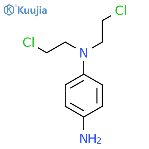 N1,N1-bis(2-chloroethyl)benzene-1,4-diamine structure
