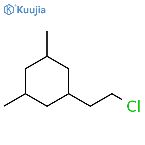 1-(2-chloroethyl)-3,5-dimethylcyclohexane structure