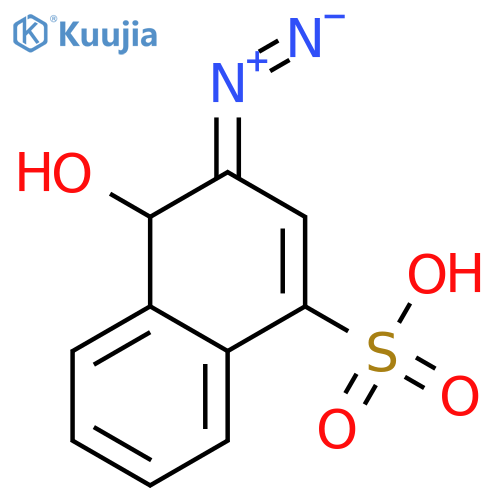 2-Diazo-1-naphthol-4-sulfonic acid structure