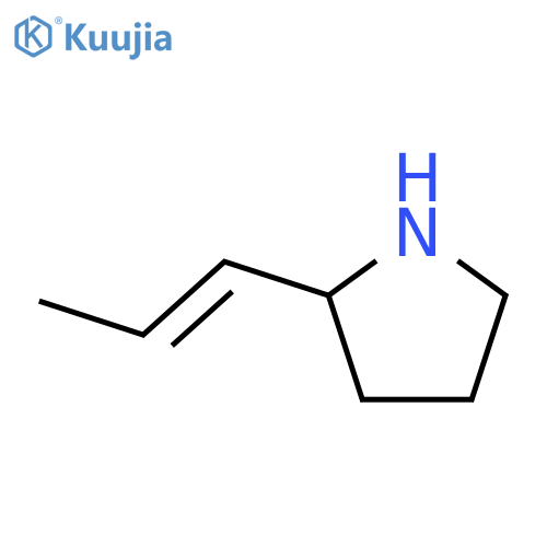 Pyrrolidine, 2-(1E)-1-propenyl- structure