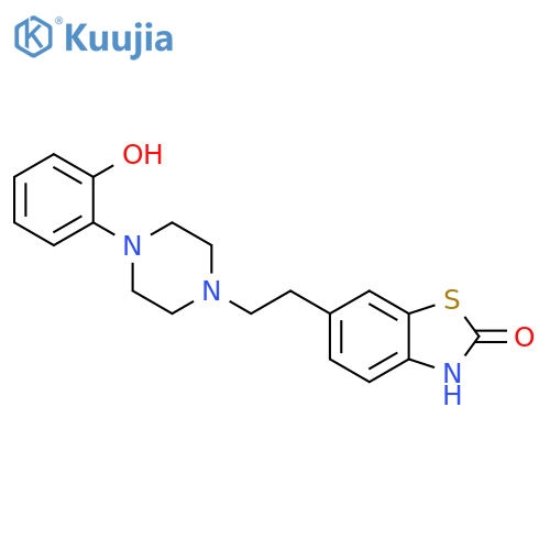 2(3H)-Benzothiazolone, 6-[2-[4-(2-hydroxyphenyl)-1-piperazinyl]ethyl]- structure