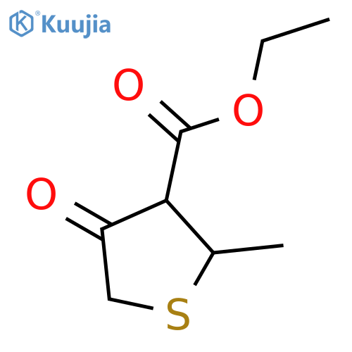 Ethyl 2-methyl-4-oxotetrahydrothiophene-3-carboxylate structure