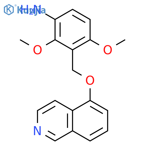 Benzenamine, 3-[(5-isoquinolinyloxy)methyl]-2,4-dimethoxy- structure