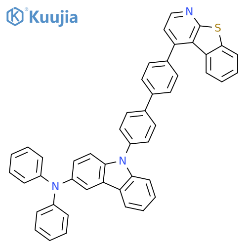 9H-Carbazol-3-amine, 9-(4'-[1]benzothieno[2,3-b]pyridin-4-yl[1,1'-biphenyl]-4-yl)-N,N-diphenyl- structure