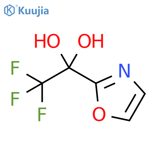 2,2,2-Trifluoro-1-(2-oxazolyl)-1,1-ethanediol structure
