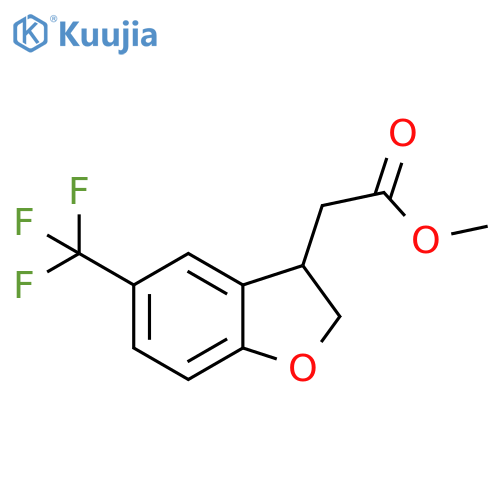 Methyl5-(Trifluoromethyl)-2,3-dihydrobenzofuran-3-acetate structure