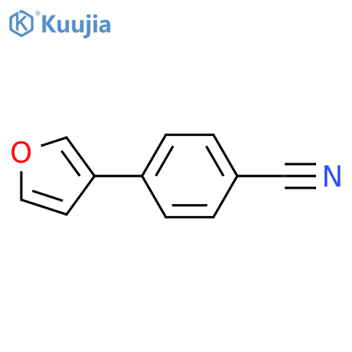 Benzonitrile, 4-(3-furanyl)- structure