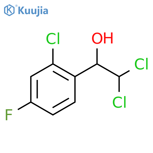 2,2-dichloro-1-(2-chloro-4-fluorophenyl)ethanol structure