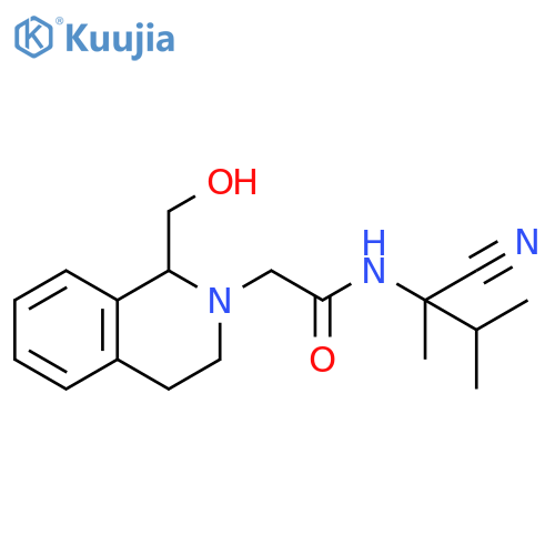 N-(1-Cyano-1,2-dimethylpropyl)-3,4-dihydro-1-(hydroxymethyl)-2(1H)-isoquinolineacetamide structure