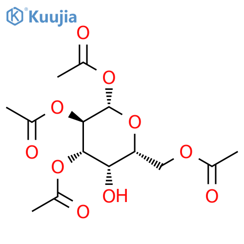 β-D-Galactopyranose, 1,2,3,6-tetraacetate structure