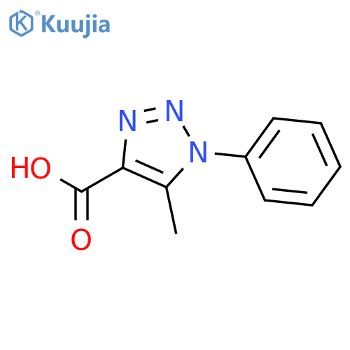 5-methyl-1-phenyl-1H-1,2,3-triazole-4-carboxylic acid structure