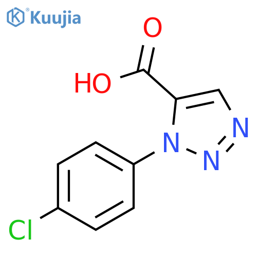 1-(4-chlorophenyl)-1H-1,2,3-triazole-5-carboxylic acid structure