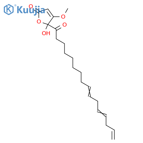 5-Hydroxy-4-methoxy-5-(1-oxo-9,12,15-hexadecatrienyl)-2(5H)-furanone structure