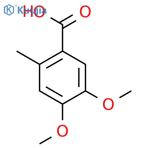 4,5-Dimethoxy-2-methylbenzoic acid structure