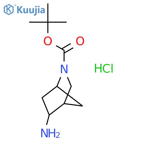 tert-Butyl 5-amino-2-aza-bicyclo[2.2.1]heptane-2-carboxylate hydrochloride structure