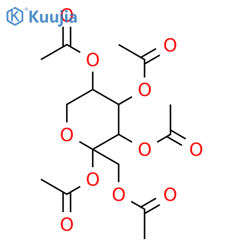 1,2,3,4,5-Penta-O-acetyl-β-D-fructose structure