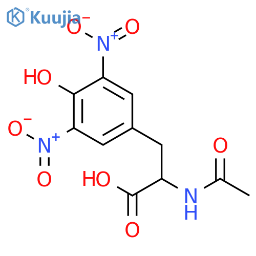 N-Acetyl-3,5-dinitro-L-tyrosine structure