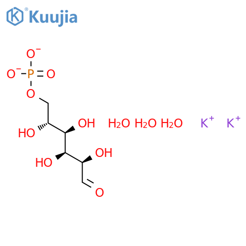 D-Glucose,6-(dihydrogen phosphate), dipotassium salt, trihydrate (9CI) structure