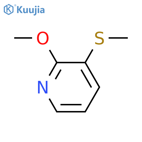 Pyridine,2-methoxy-3-(methylthio)- structure